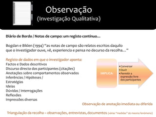 Observação 4a sessão 2011